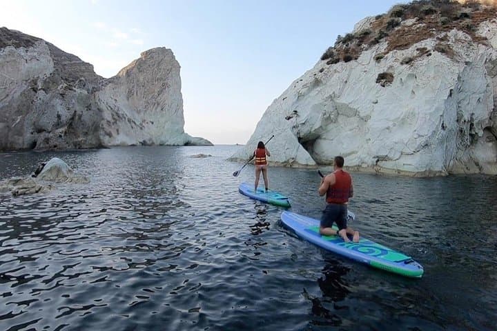 Santorini Stand-Up Paddle and Snorkel: Caldera Cliffs & Hidden Cove SUP Tour photo 2