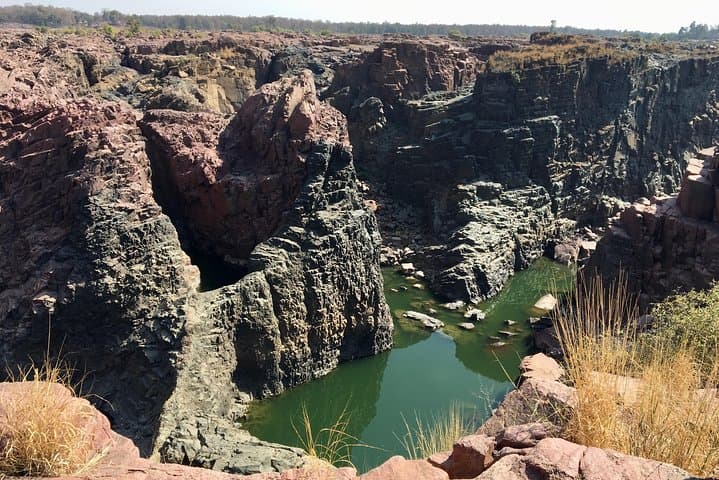 Raneh Waterfall Motorcycle Tour from Khajuraho: Raneh Gorge, Villages & Ken River Views
