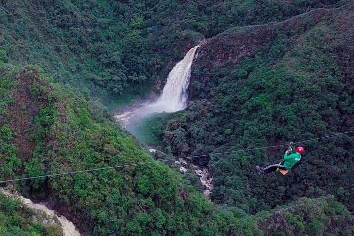 Medellin's Highest Zipline & 100m Waterfall Private Tour — La Ceja Adventure