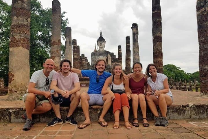 Sukhothai Full-Day Cycling Tour: Ruins, Rice Fields & Local Workshops