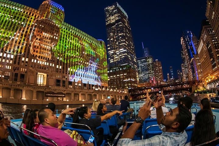 Experience Chicago By Night: A River and Lakefront Cruise Under the City Lights photo 6