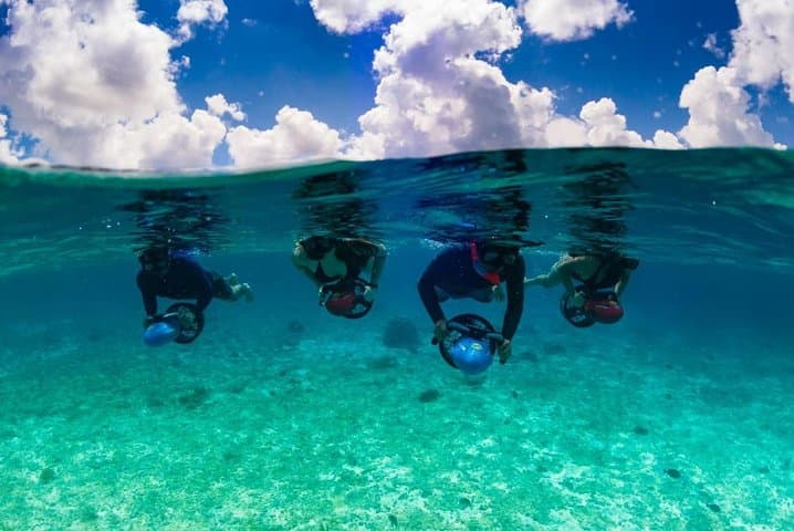 Cozumel Sea Scooter Power Snorkel and Flavored Tequila Tasting