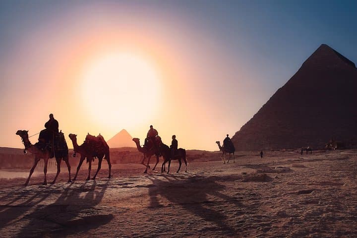 Sunset Camel Ride at Giza Pyramids — Evening Safari Near Cairo photo 2