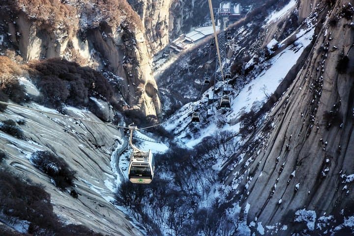 Mount Huashan Day Hike: Steep Steps, Peaks & Cable Car from Xi'an photo 5