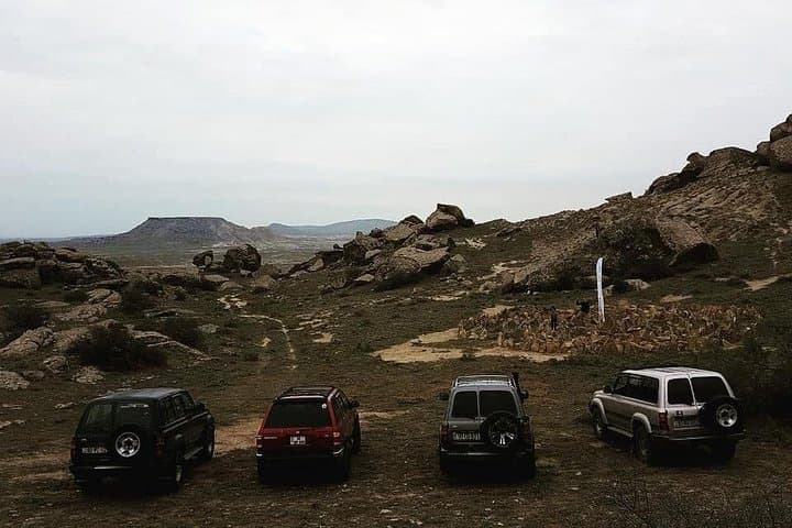 Off-Road to Azerbaijan’s Mud Volcanoes and Gobustan: 4x4 Jeep Adventure from Baku photo 3