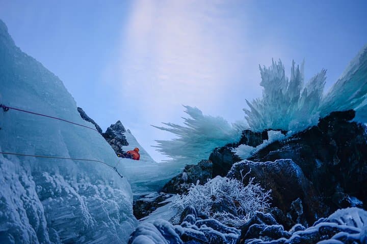 Arctic Ice Climbing Near Kiruna — Guided Intro to Vertical Ice photo 4