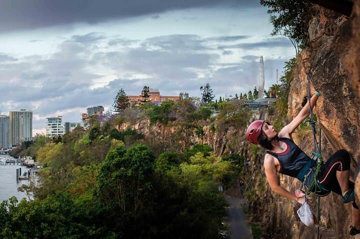 Night Climb Kangaroo Point Cliffs Brisbane — 3-Hour Urban Rock Climbing Experience