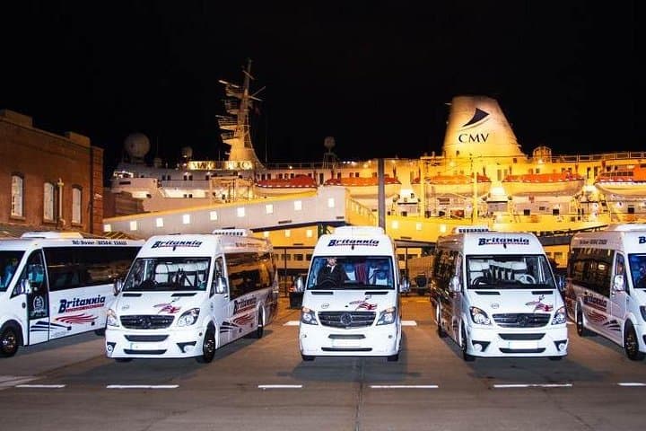 Pre-Cruise Transfer and White Cliffs Minibus Tour from London to Dover