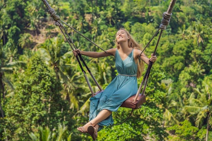 Ubud White Water Rafting, Rice Terrace & Jungle Swing Adventure