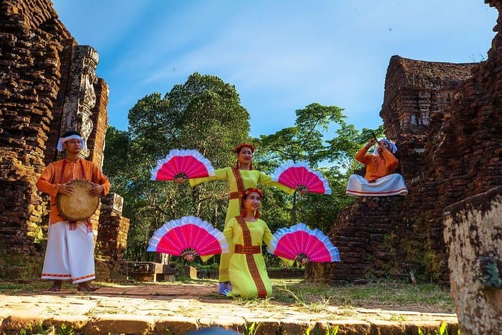 Marble Mountain & My Son Sunset Tour from Hoi An — Cultural Climb and Riverside Sunset Cruise