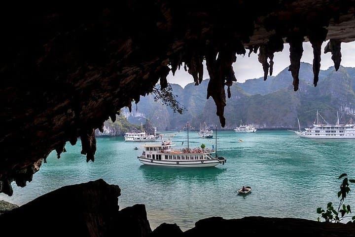 Halong Bay Day Cruise: Titov Island, Surprising Cave & Kayak Adventures