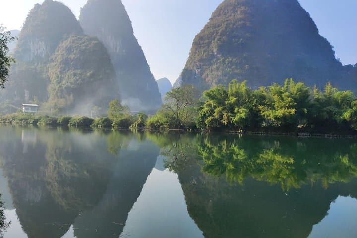 Guilin & Yangshuo Day Tour — Reed Flute Cave, Yulong Bamboo Boat & Xianggong Hill