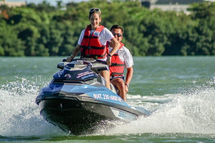 High-Speed Cancun Mangrove Jet Ski Tour — Guided Lagoon & Island Stops photo 3