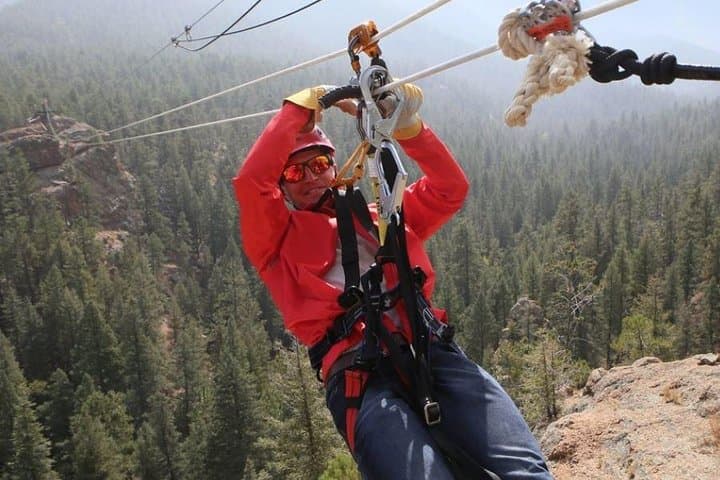 Fins Course Scenic Zipline Tour Over Seven Falls Canyon — Colorado Springs Zipline Adventure photo 2