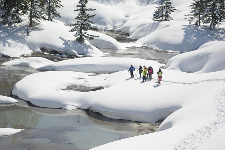 Goshougake Oyunuma Snowshoeing: Fluffy New Snow & Steaming Fumaroles at 1,000m photo 6