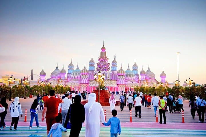 Evening at Dubai Miracle Garden & Global Village — Tickets with Private Transfer