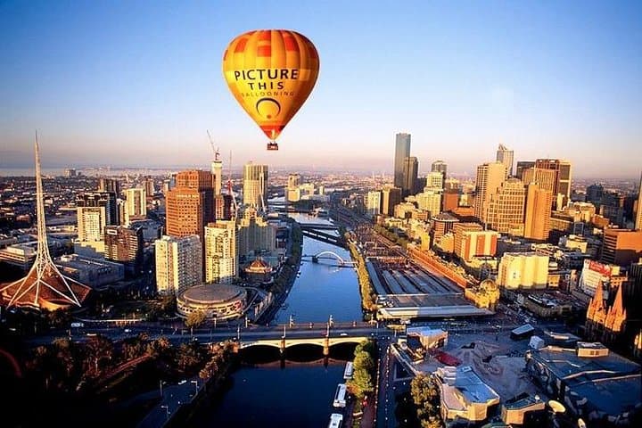 Melbourne Sunrise Hot Air Balloon Flight — City Skyline, Yarra & MCG from the Air