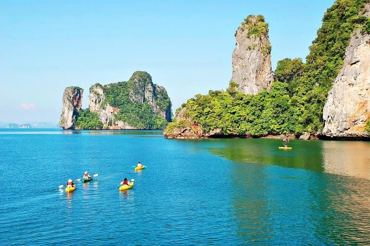 Phang Nga Bay Sunset Starlight Sea Canoe Tour — Evening Kayak, Caves & Dinner photo 1