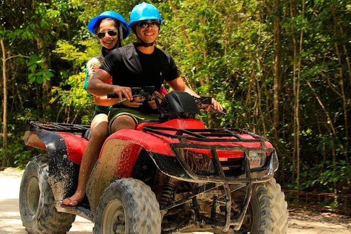 Riviera Maya Adrenaline Combo: ATV, Zipline & Cenote from Cancún