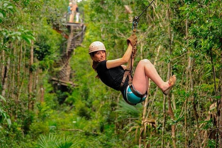 Riviera Maya Adrenaline Combo: Zipline, Shared ATVs & Cenote from Playa del Carmen photo 2