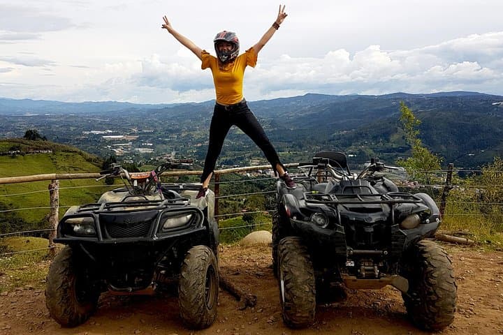 Cocorná 3-Element Adventure: ATV, Paragliding & Class IV Rafting from Medellín