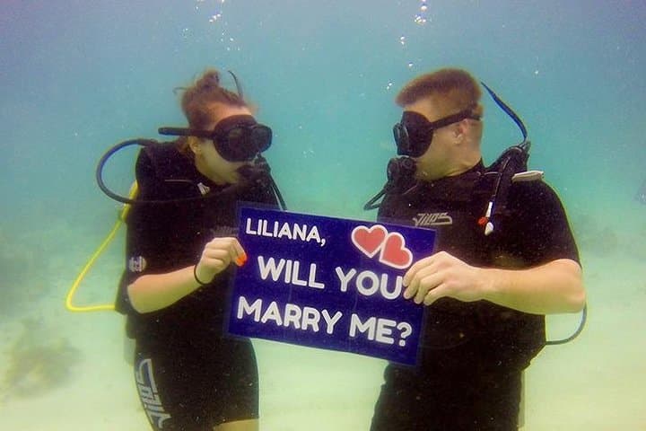 Punta Cana Underwater Marriage Proposal: Private Scuba Proposal & Catamaran Celebration