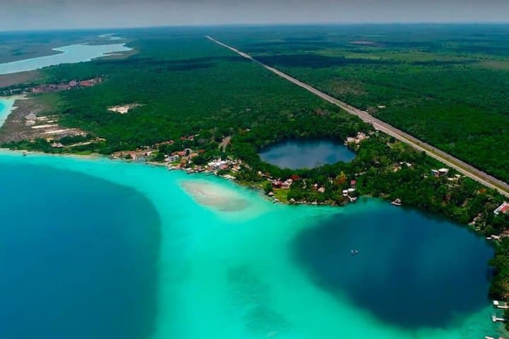 Bacalar Pontoon Cruise & Cenote Azul Day Trip from Cancun photo 2