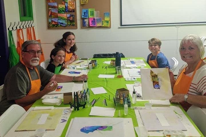 Alcohol Ink Landscape Workshop in Estes Park — Paint the Rockies photo 6