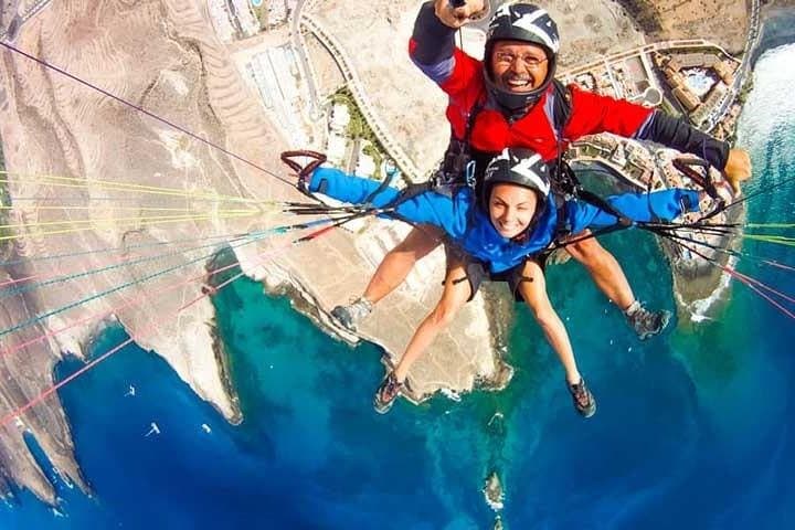 Soar Over Tenerife: Tandem Paragliding 1000 Meters with Teide Views