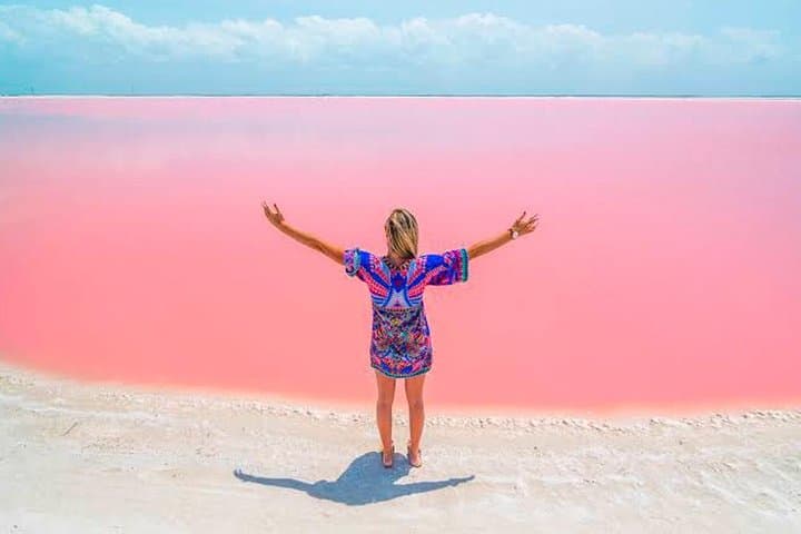 Las Coloradas Pink Lakes & Rio Lagartos Boat Tour from Cancun photo 2