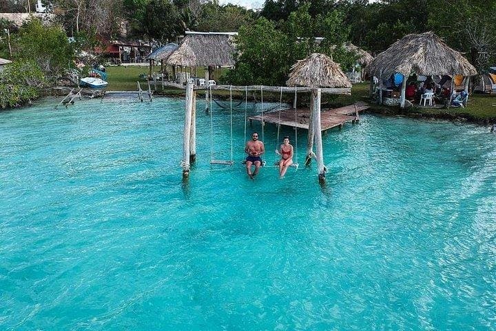 Discover Bacalar’s 7-Color Lagoon: Pontoon Boat Ride from Tulum photo 2