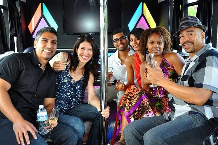 Las Vegas Luxury Party Bus Airport Transfer — Private Arrival for Groups Up to 16 photo 1
