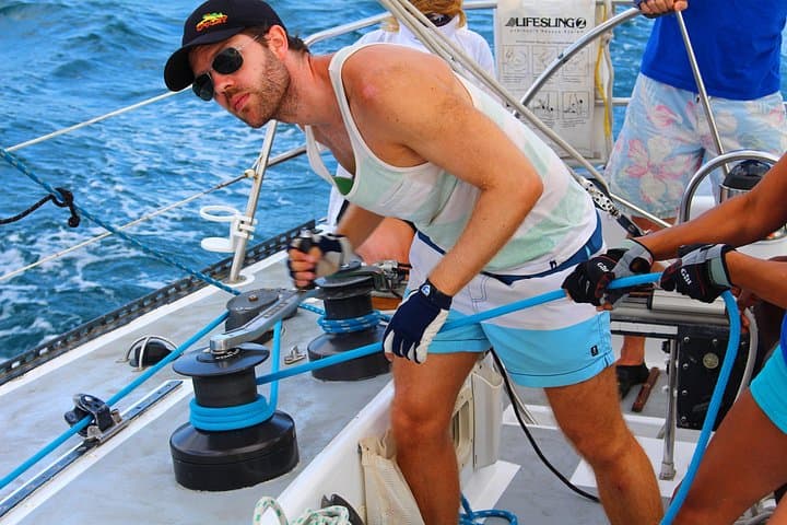 Hands-On Sailing Tour in Rodney Bay, St Lucia — Race Yacht Experience on Papagayo photo 2