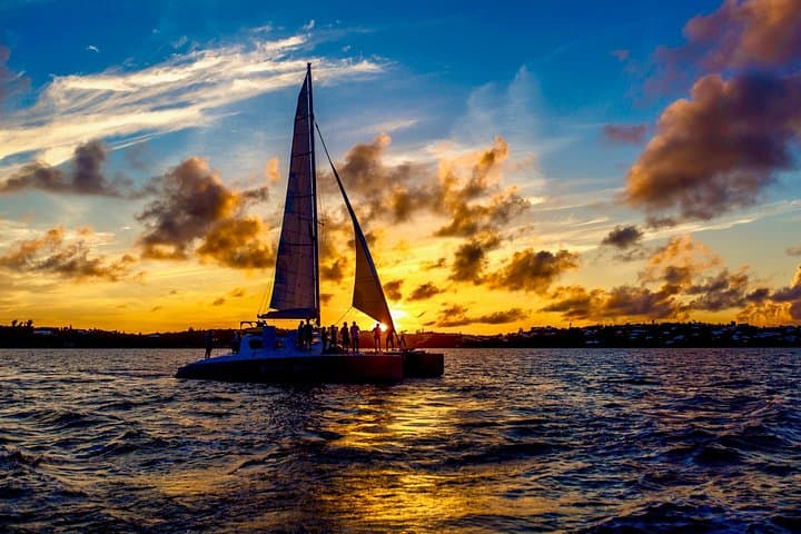 Bermuda Sunset Cocktail Cruise on the Restless Native Catamaran