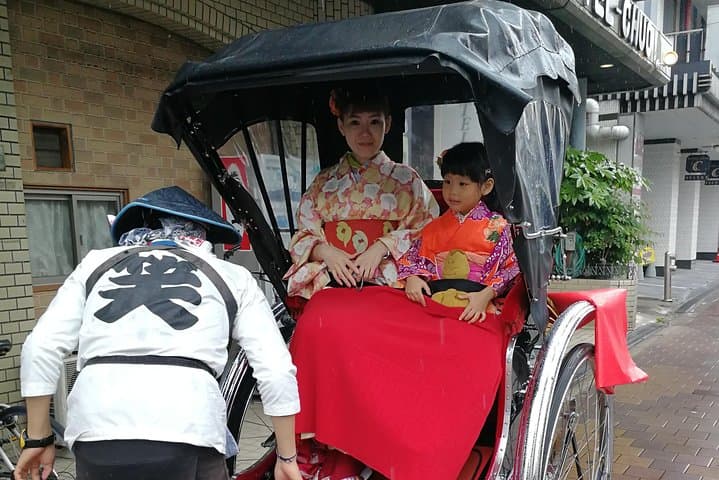 Shinsekai Rickshaw & Kimono Experience: Ride, Dress, and Explore Osaka photo 5