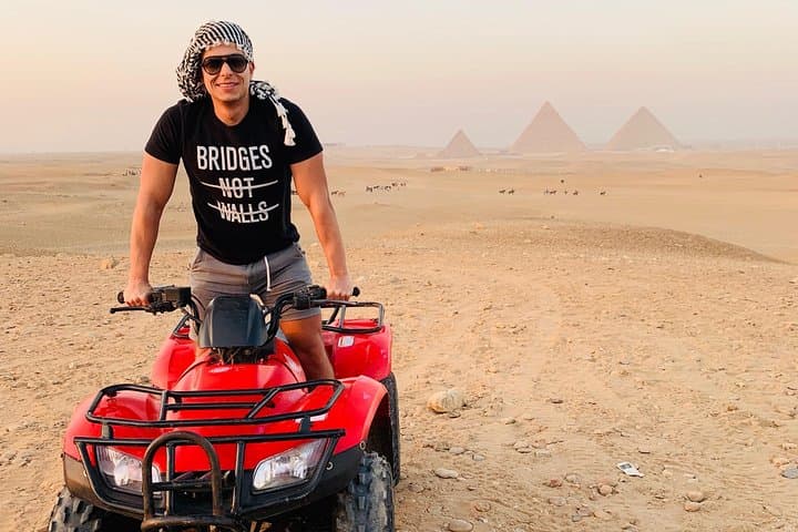 ATV Ride with Stunning Pyramids View — Giza Desert Sunset Tour