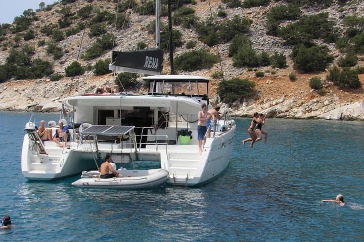 Private Catamaran Cruise Around Naxos: All-Inclusive Sailing & Snorkeling photo 5