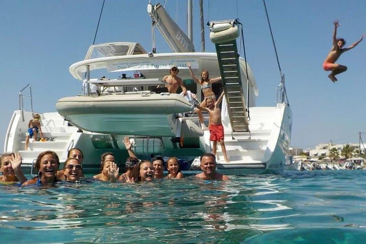 Private Catamaran Cruise Around Naxos: All-Inclusive Sailing & Snorkeling