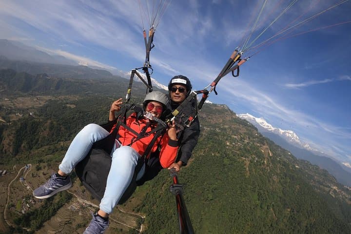 Paraglide Sarangkot & Explore Phewa Lake: Pokhara Private Day Tour