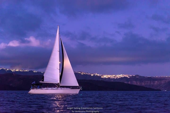 Sunset Sail & Dinner on Santorini’s Caldera: Private 44ft Yacht Experience