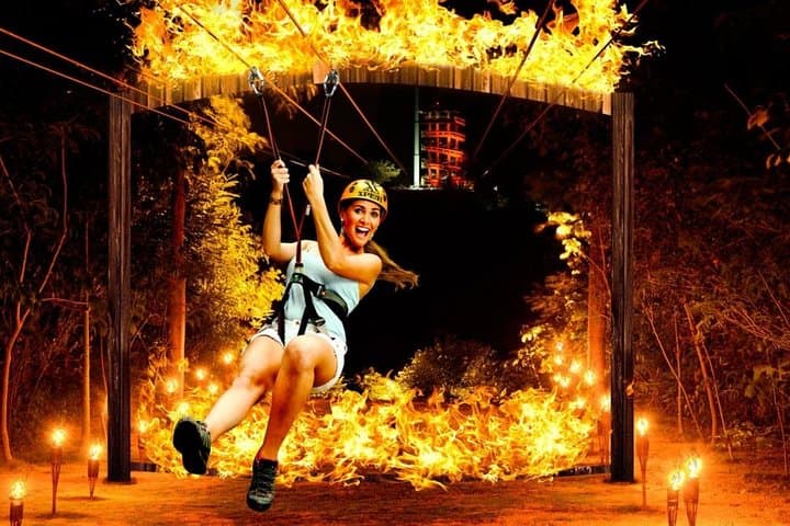 Xplor Fuego Night Adventure: Zip Lines, Caves & Cenotes Near Cancun photo 3