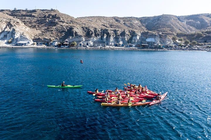 Sea Kayaking Santorini: Paddle the Red, Black & White Beaches with Lunch photo 5