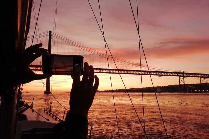Sunset Proposal on a Vintage Sailboat in Lisbon photo 5