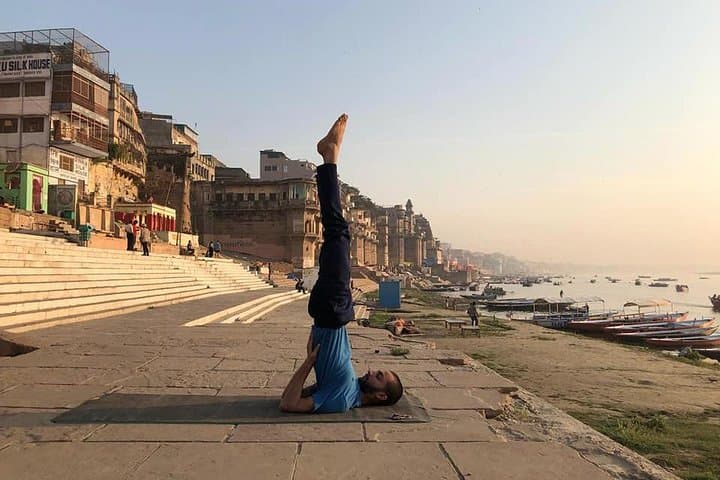 Sunrise Yoga on the Ganges: Private Rooftop Class in Varanasi with Ayush photo 3