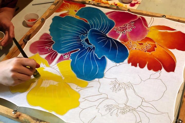 Make and Paint a Malaysian Batik Scarf in Aventura — Hands-On Batik Workshop in Miami photo 3