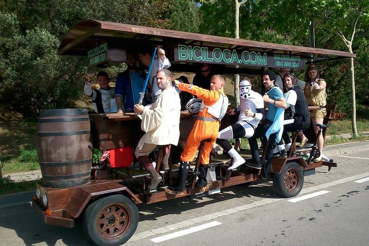 Barcelona Beer Bike: Private 2-Hour Pedal-and-Pour Tour from Las Ramblas photo 1