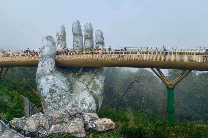 Golden Bridge & Hoi An Night Market Tour from Da Nang: Ba Na Hills Cable Car and Sampan Cruise photo 2