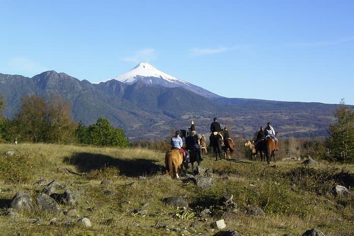 Pucon Horseback Trailride: Volcano Views Along the Liucura River