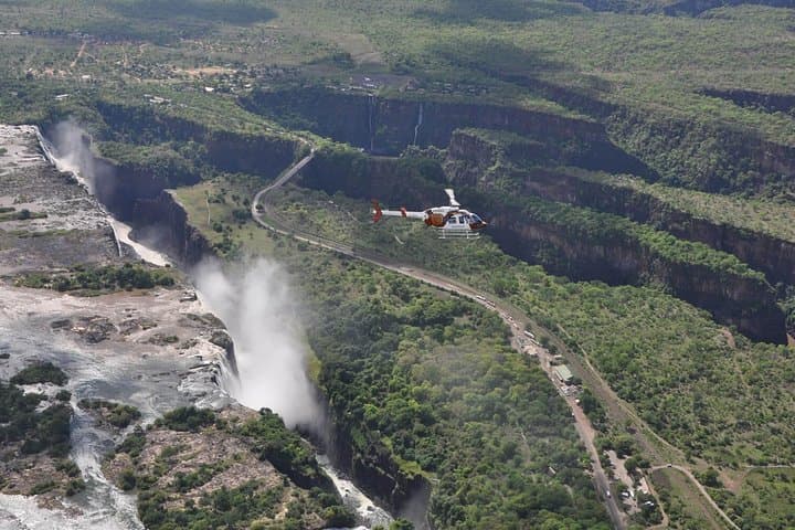 Flight of Angels: Helicopter Over Victoria Falls (Mosi oa Tunya)