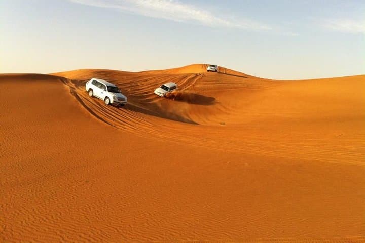 Abu Dhabi Sunset Desert Safari: 4x4 Dune Bashing, BBQ & Bedouin Camp Experience photo 5